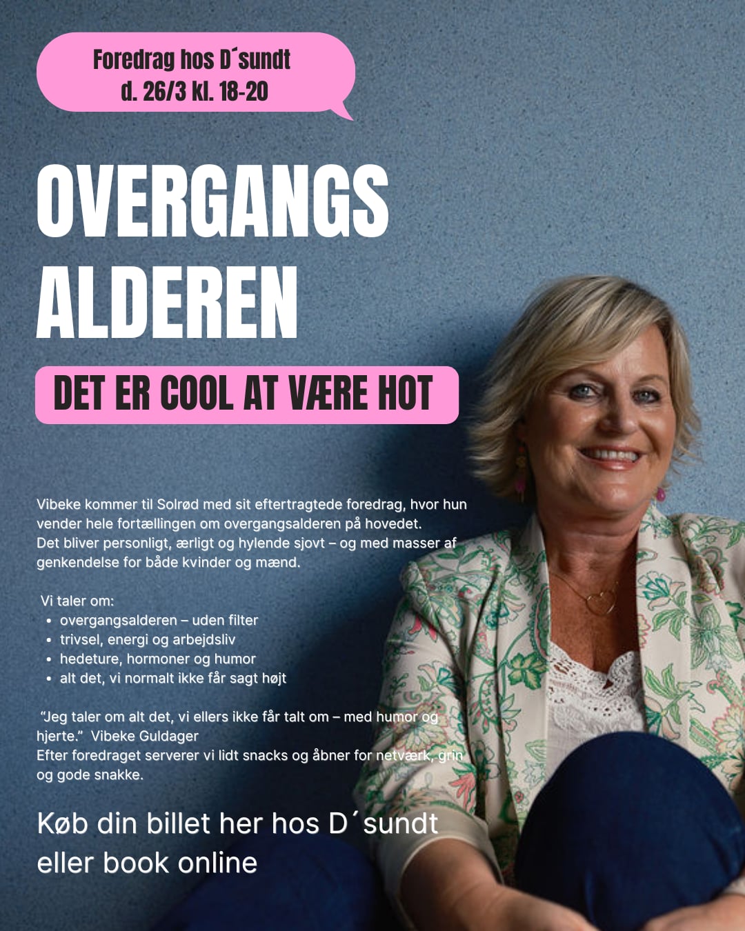 Foredrag om overgangsalderen i Solrød – Det er COOL at være HOT